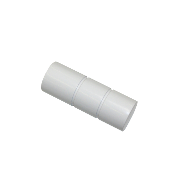 Gardinia Endknopf für Gardinenstange 'Sol' zylinderförmig Ø 16 mm weiß, 2er-Pack