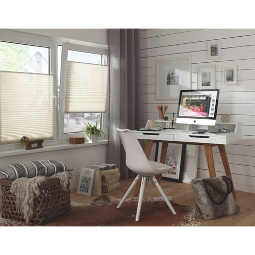Doppelrollo 'EasyFix' creme 120 x 150 cm
