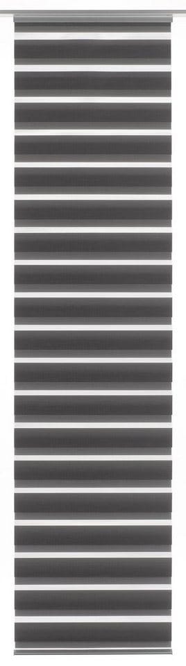 Gardinia Flächenvorhang 'Day & Night' grau 60 x 245 cm