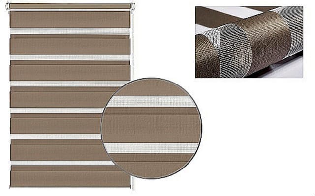 Gardinia EasyFix Doppelrollo mocca 45 x 150 cm