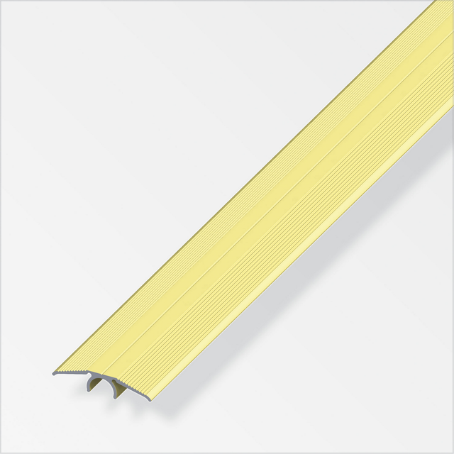 alfer Übergangsprofil 'clipstech®' Aluminium messingfarben 2000 x 33 mm