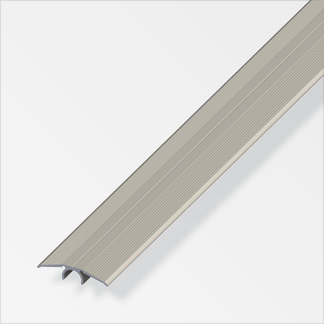 alfer Übergangsprofil ''clipstech®' Aluminium titanfarben 2000 x 33 mm