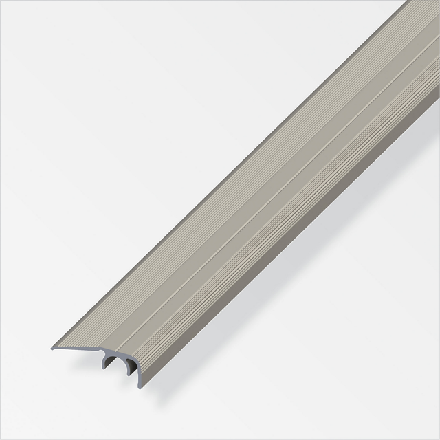 alfer Abschlussprofil 'clipstech®' Aluminium titanfarben 1000 x 32 mm