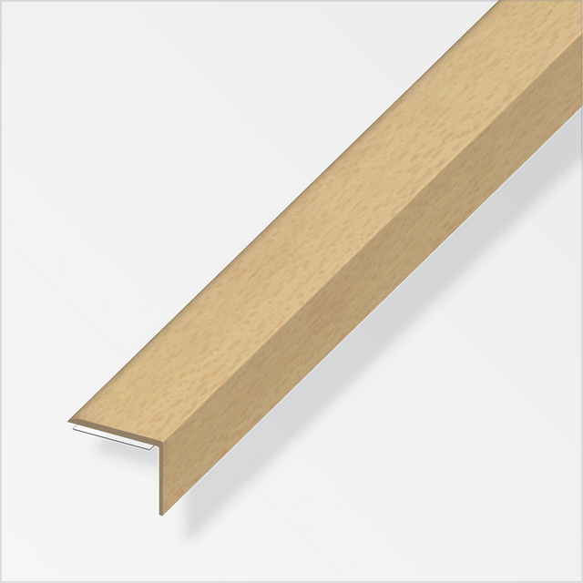 PVC-Abschlussprofil 'clipstech®' buchefarben 2000 x 25 x 18 mm