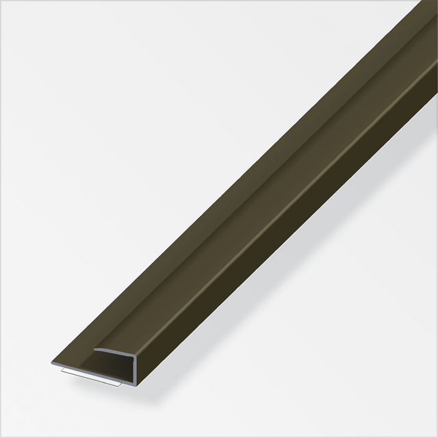 Einfassprofil 'clipstech®' bronze eloxiert, selbstklebend 1000 x 30 x 7 mm