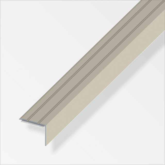 alfer Abschlussprofil 'clipstech®' Aluminium titanfarben 1000 x 25 mm