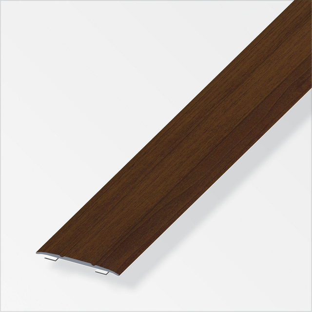 alfer Übergangsprofil Aluminium nussbaumfarben 1000 x 37 mm