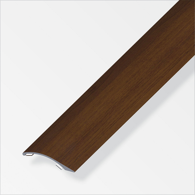 alfer Ausgleichsprofil Aluminium nussbaumfarben 38,5 x 5 mm