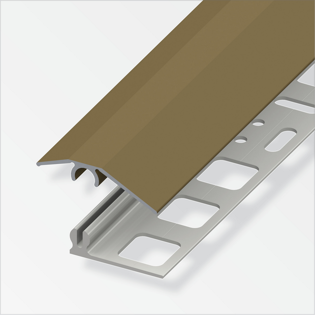 alfer Niveauausgleichsprofil-Set 'clipstech®-mini', bronze eloxiert 1000 x 31 mm
