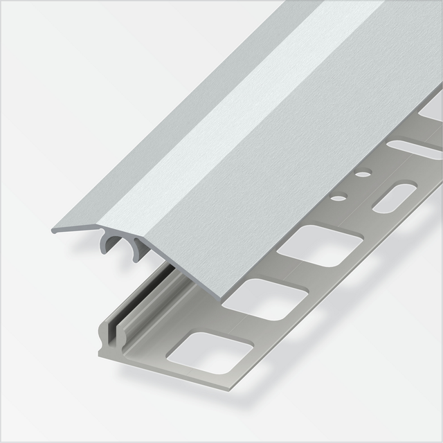 alfer Niveauausgleichsprofil-Set 'clipstech®-mini' Aluminium, edelstahloptik 1000 x 31 mm