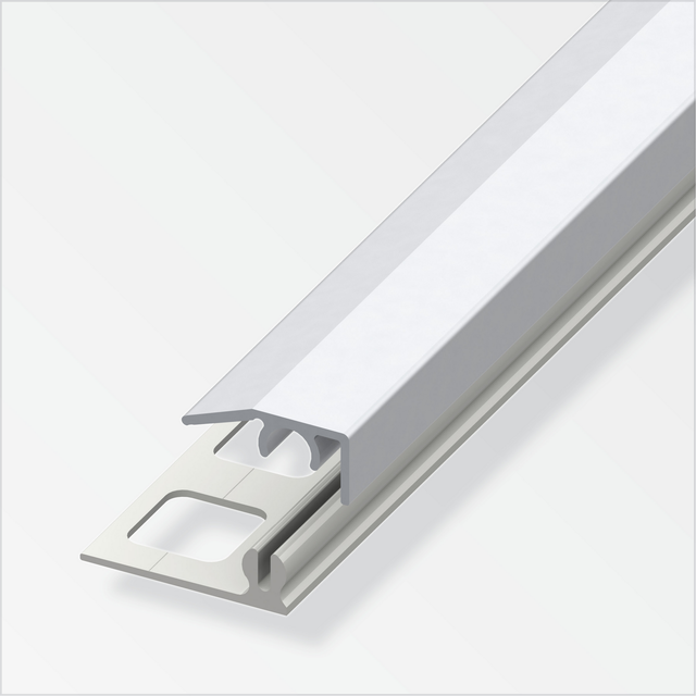 alfer Abschlussprofil 'clipstech®-mini' Aluminium silber 1000 x 19,5 mm