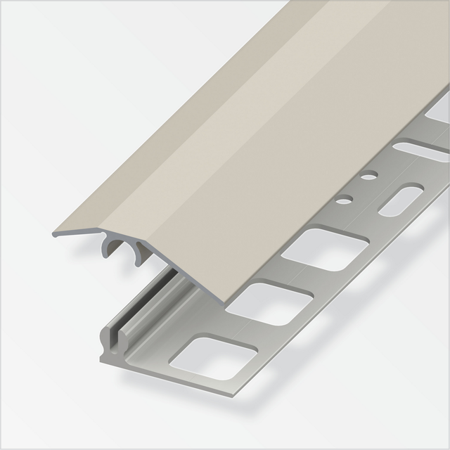 alfer Übergangsprofil 'clipstech®-mini' Aluminium titanfarben 1000 x 31 mm