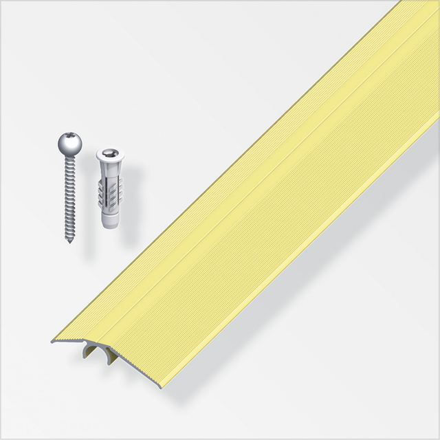 alfer Ausgleichsprofil 'clipstech®-vario' Aluminium messingfarben 900 x 40 mm