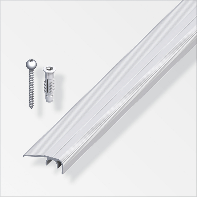 alfer Abschlussprofil 'clipstech®-vario' Aluminium silber 900 x 32 mm