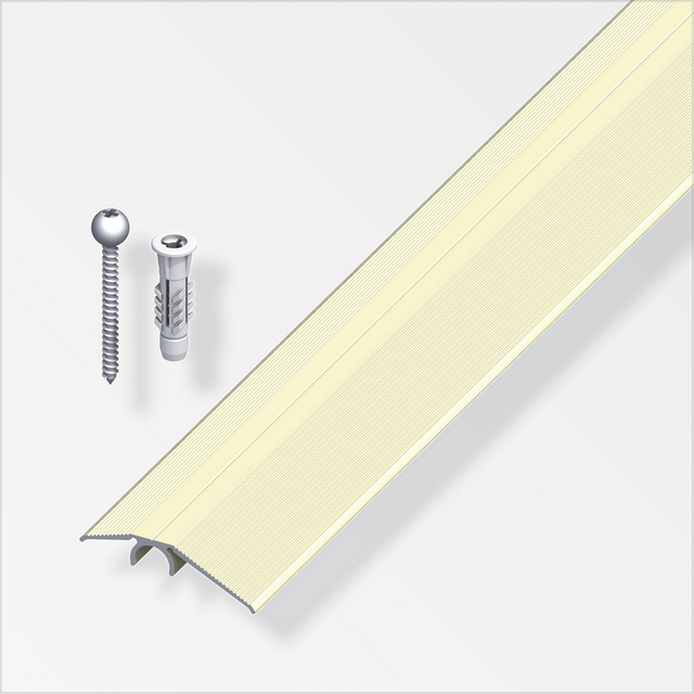 alfer Ausgleichsprofil 'clipstech®-vario' Aluminium champagner 900 x 40 mm