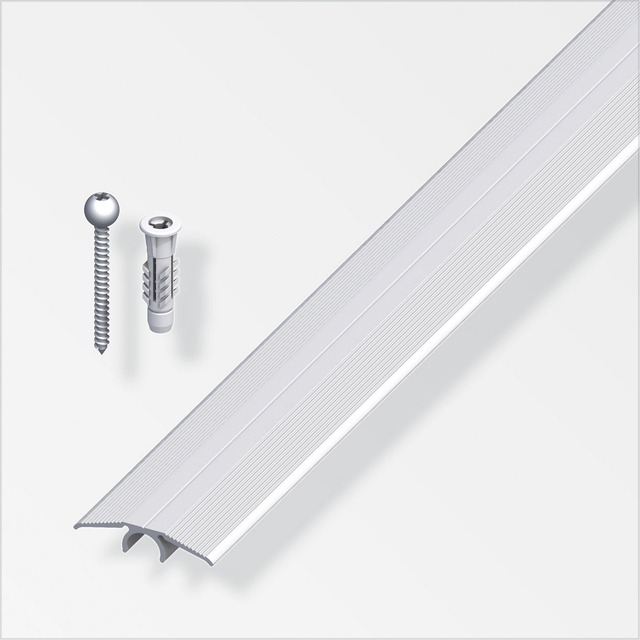 alfer Übergangsprofil 'clipstech®-vario' Aluminium silber 900 x 33 mm