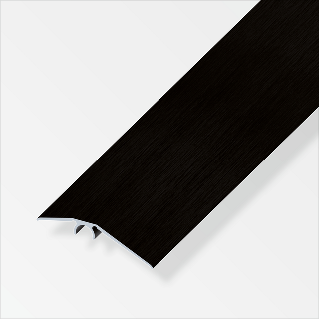 alfer Ausgleichsprofil 'clipstech®' Aluminium schwarz 1000 x 56 mm