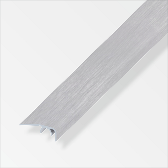 alfer Abschlussprofil 'clipstech®' Aluminium grau 1000 x 12,5 mm