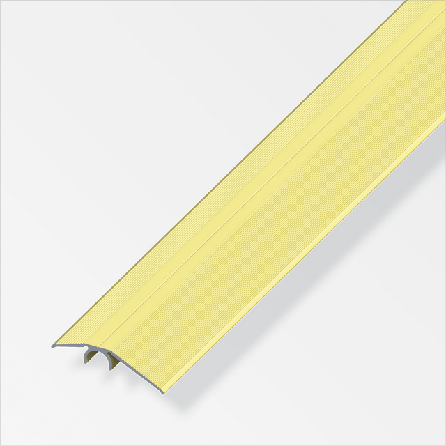 alfer Ausgleichsprofil 'clipstech®' Aluminium messingfarben 1000 x 40 mm
