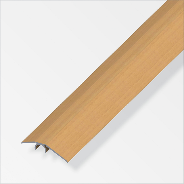 alfer Ausgleichsprofil 'clipstech®' Aluminium buchefarben 1000 x 40 mm