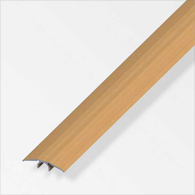 Übergangsprofil 'clipstech®' buche pulverbeschichtet, 1000 x 33 mm