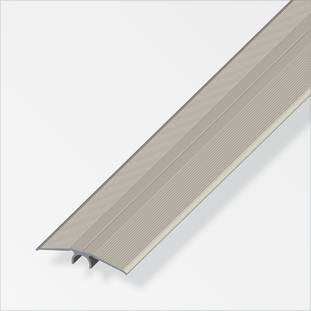 alfer Übergangsprofil 'clipstech®' Aluminium titanfarben 1000 x 46 mm