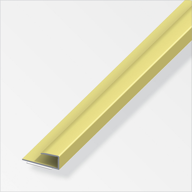 alfer Einfassprofil 'clipstech®' Aluminium messingfarben 1000 x 15 mm