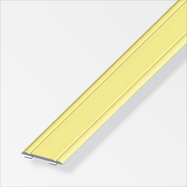 alfer Übergangsprofil Aluminium messingfarben 1000 x 30 mm