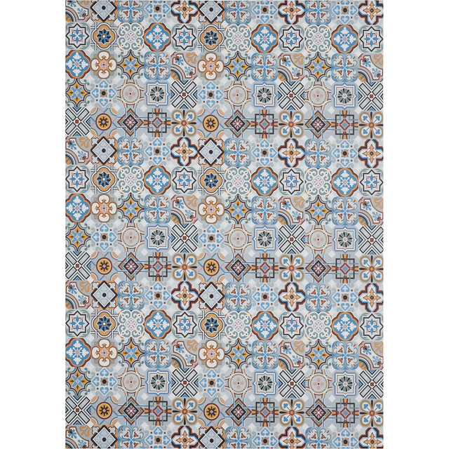 andiamo Teppich 'Mara' blau/grau 120 x 170 cm