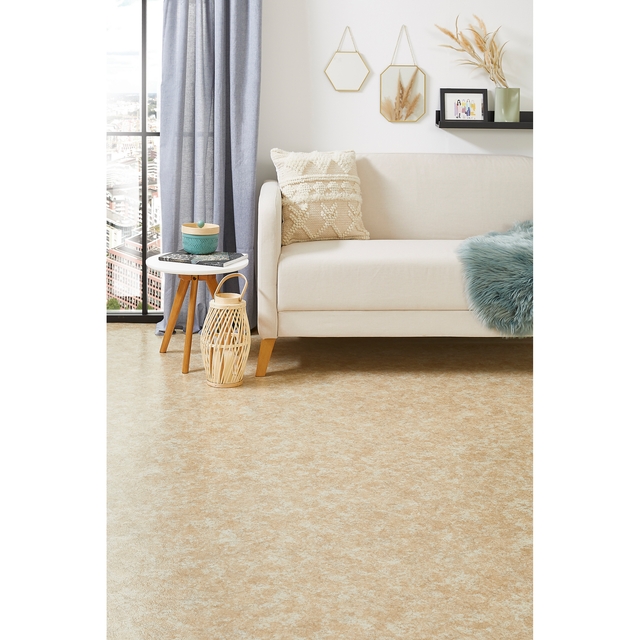 CV Bodenbelag 'Enea' Uni hellbeige 2 m