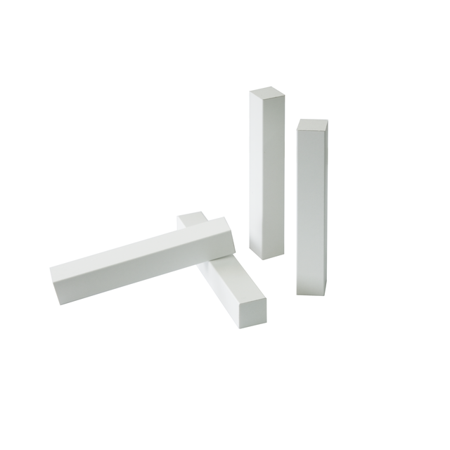 Kosche Eckholz weiß 19 x 19 x 122 mm, 4 Stück