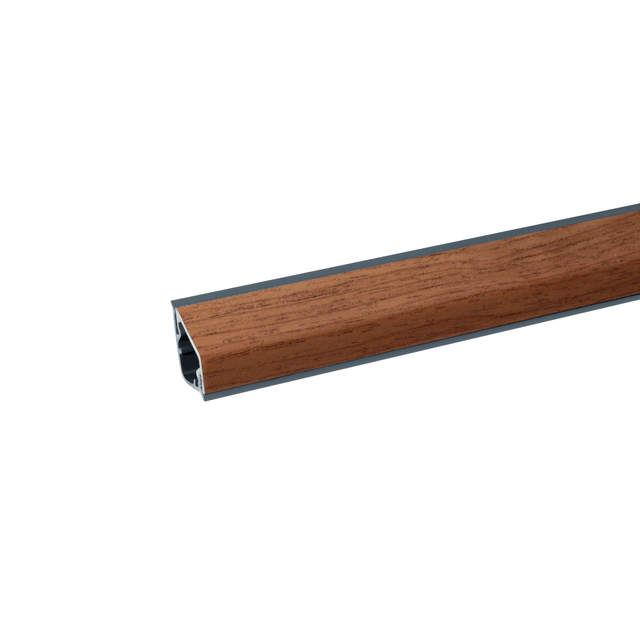 Kaindl Wandanschlußprofil 'Nuss Butcherblock 3324' braun 600 x 16 x 28 mm