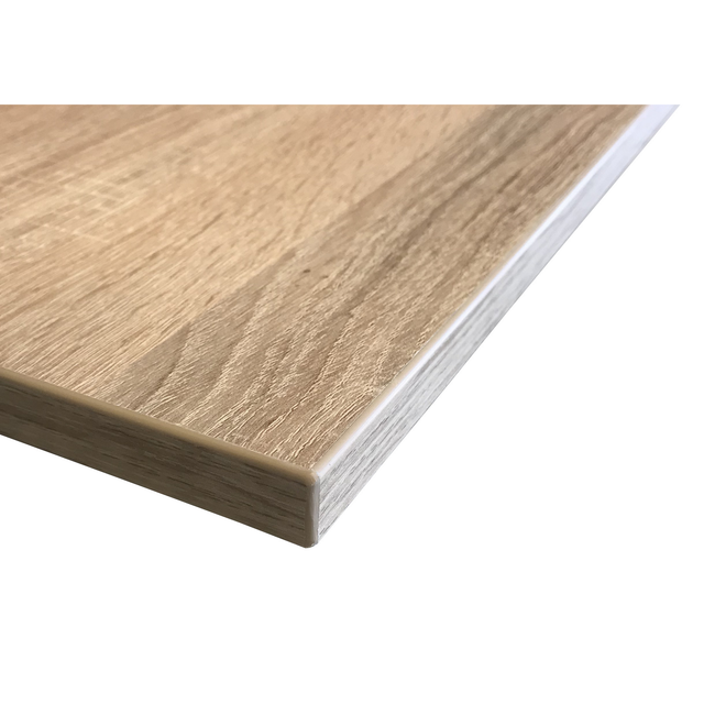 Jürgens Holzprodukte Tischplatte Dekorspan Sonoma Eiche 65 x 65 x 2,7 cm