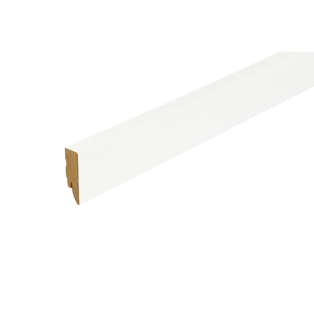Kosche Clip-Sockelleiste gerade weiß glänzend 2500 x 50 x 19 mm