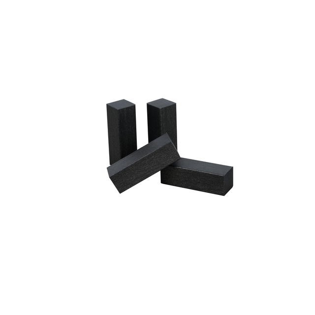 Kosche Eckholz anthrazitfarben 19 x 60 mm 4 Stück