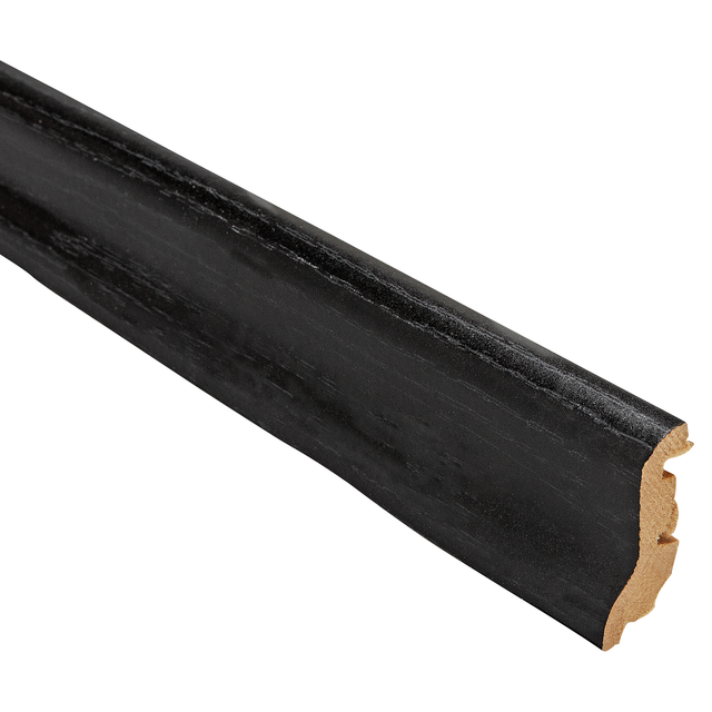 Kosche Sockelleiste schwarz 2400 x 45 x 20 mm