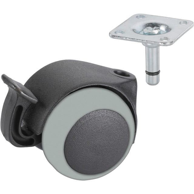 Dörner & Helmer Parkett-Doppelrolle mit Platte 50 mm