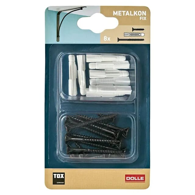 Dolle Dübel für Metallkonsole 'Fix' Ø 4,5 x 45 mm, Ø 3,5 x 16 mm