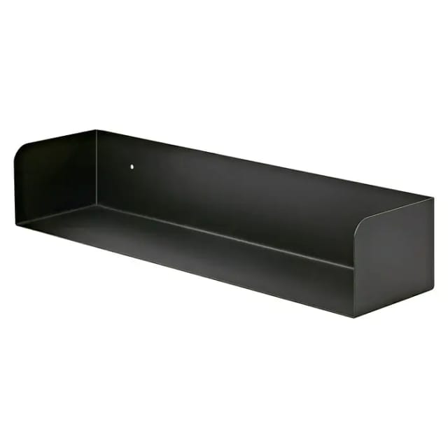 Dolle Wandregal 'Shelf+ Showcase' schwarz 600 x 150 x 115 mm