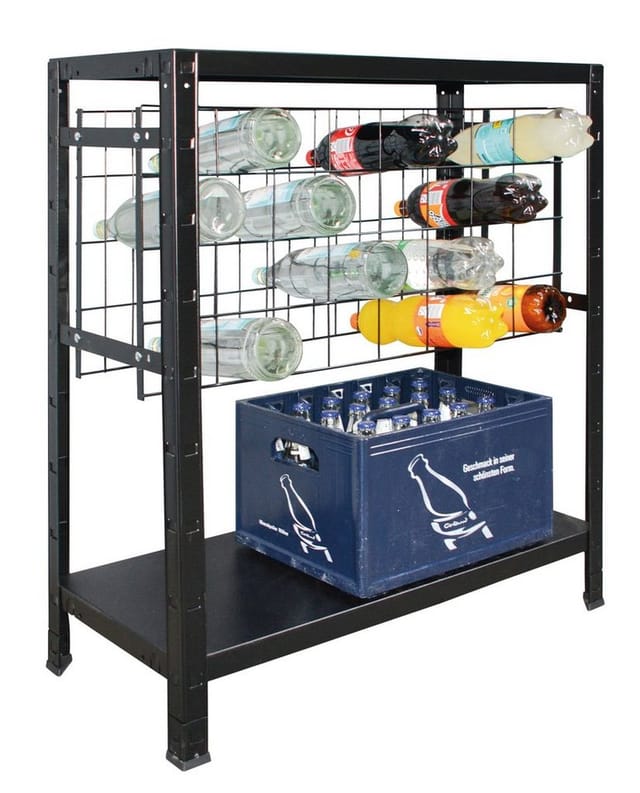 SCHULTE Regalwelt Weinregal schwarz 80 x 90 x 35 cm, für 32 Flaschen