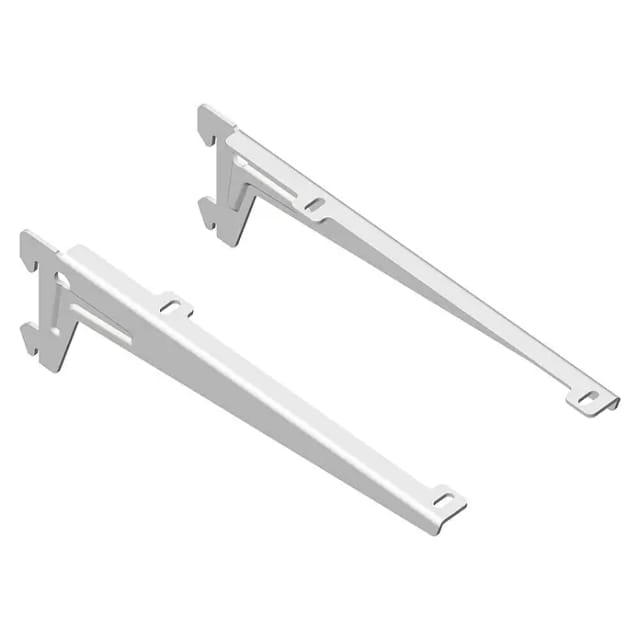 Element System Winkelträger weiß 24 x 2,2 x 7 cm 2 Stück