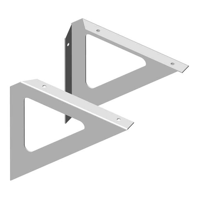 Element System Metallkonsole 'Triangel' weiß 19 x 19 cm
