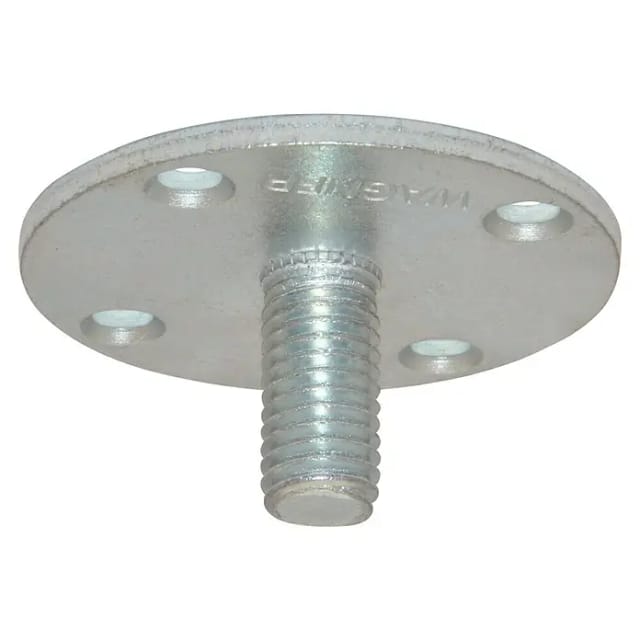 Wagner Anschraubplatte Stahl M10 Ø 5 cm