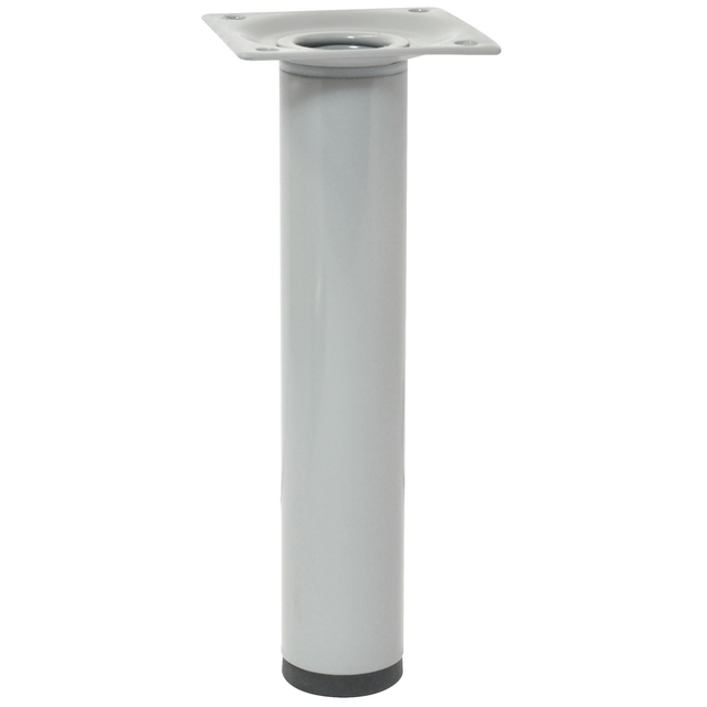 Wagner Möbelbein 'Telescope ST 1827' Industriestahl aluminiumfarben ausziehbar Ø 30 x 160 - 250 mm