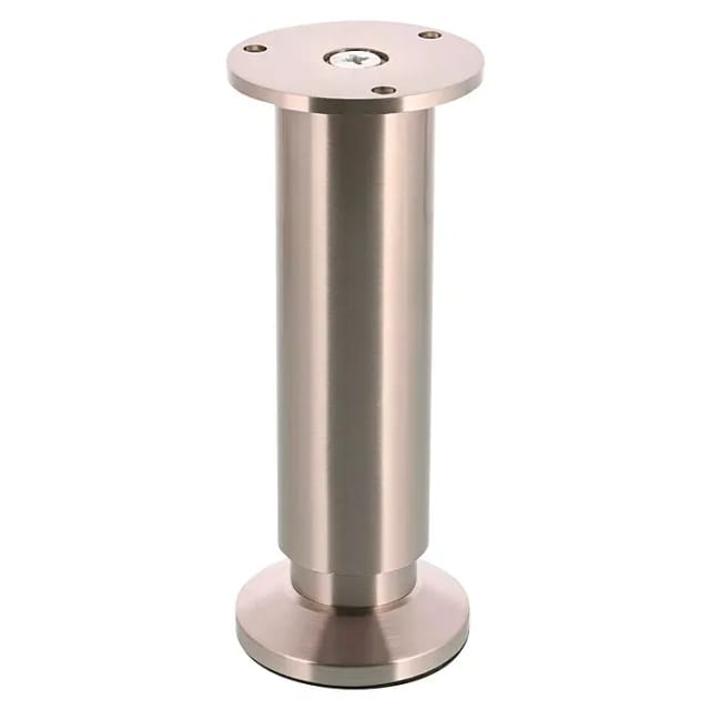 Wagner Möbelbein 'Design ST 0380' Stahl edelstahlfarben Ø 38 x 150 - 168 mm