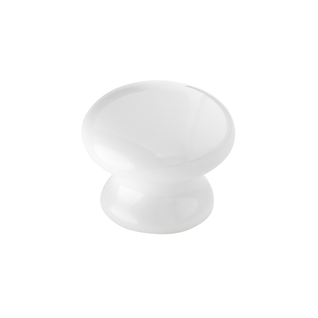 Siro Möbelknopf Porzellan weiß Ø 39 mm