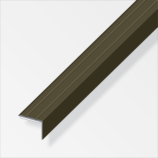 Abschlussprofil 'clipstech®' bronzefarben 1000 x 25 x 8 mm