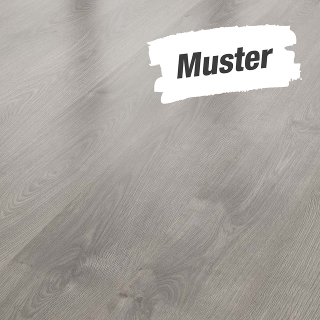 toom Muster zum Laminat 'Savanne' Eiche Arlington dunkelbraun 7 mm