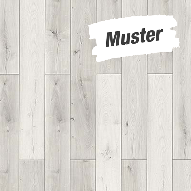 Muster zum Laminat 'Scandinavia' Axala hellgrau 7 mm