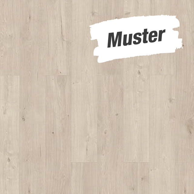 Muster zum Laminat '832-4 WR' wasserresistent Eiche weiß-mix 8 mm